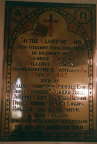 Explosion plaque Baxterley Church